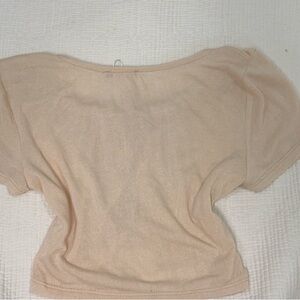 Chic Off-the-Shoulder Tan Sweater